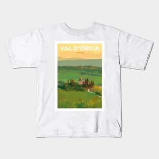 Val d'Orcia, Tuscany, Italy Kids T-Shirt